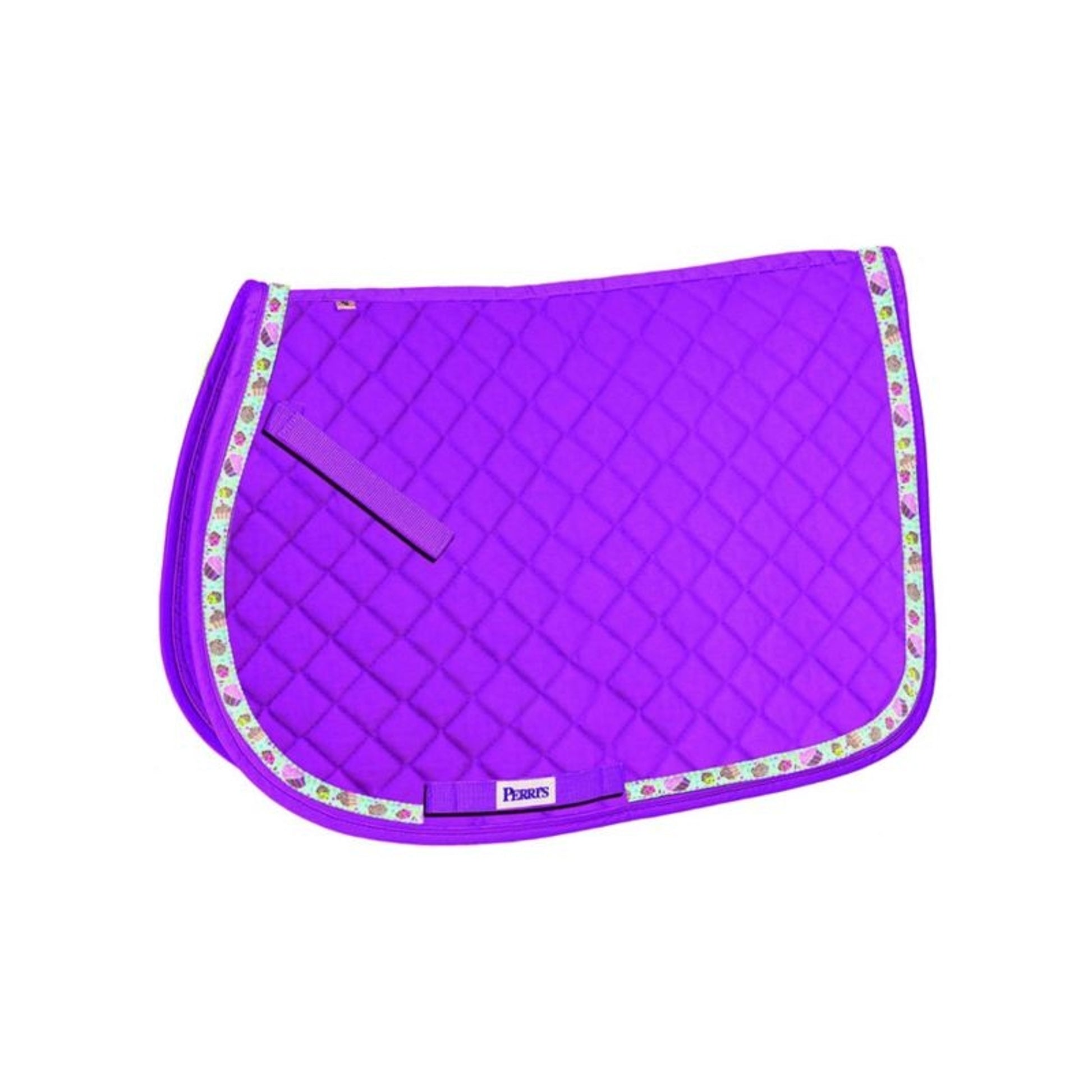 Perris All Purpose Saddle Pad With Ribbon Trim