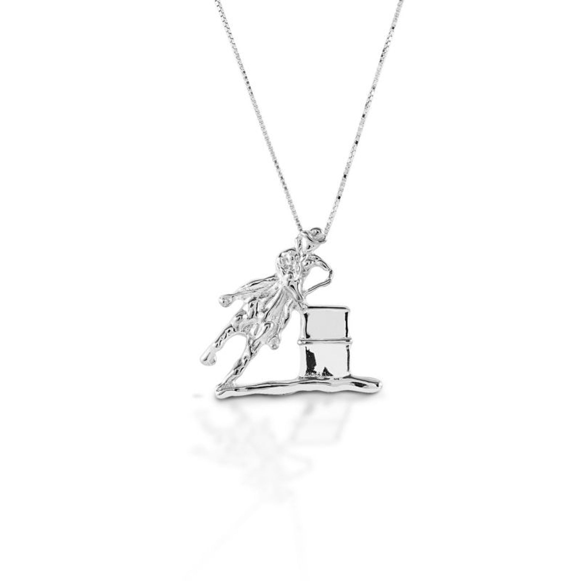 Kelly Herd Barrel Racing Horse/Cowboy Pendant