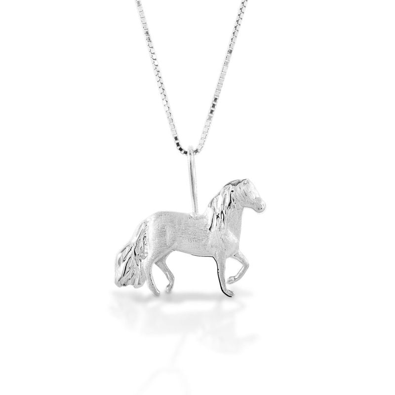 Kelly Herd Silver Left Facing Paso Fino Pendant