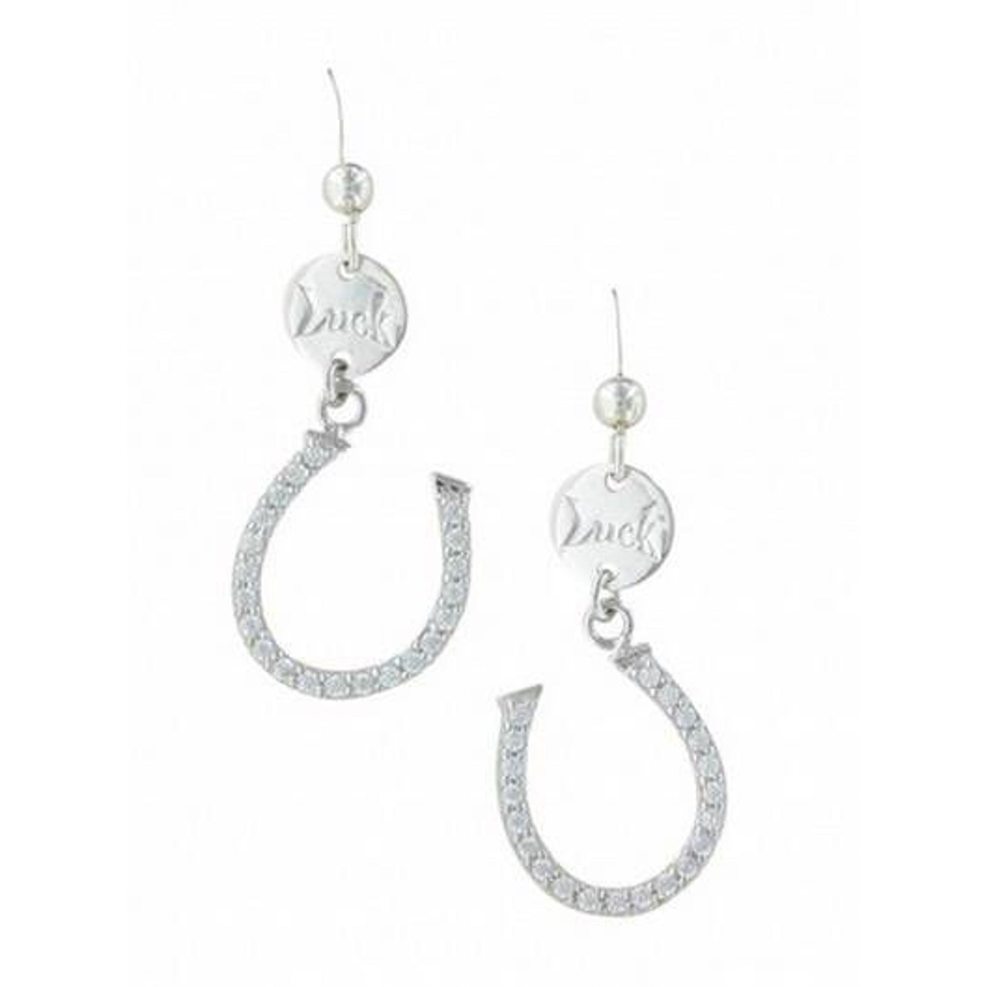 Montana Lucky Horseshoe Cubic Zirconia Earrings
