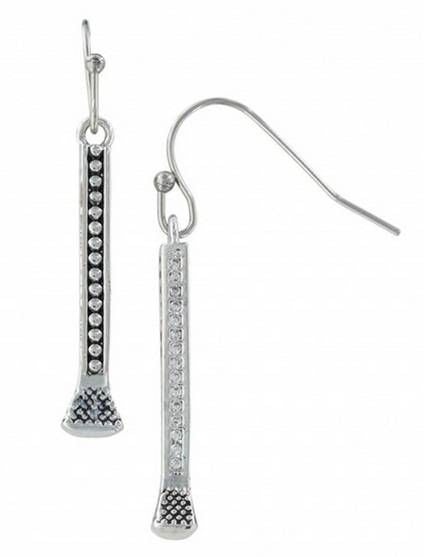 Montana Hang Horseshoe Nail Cubic Zirconia Earring