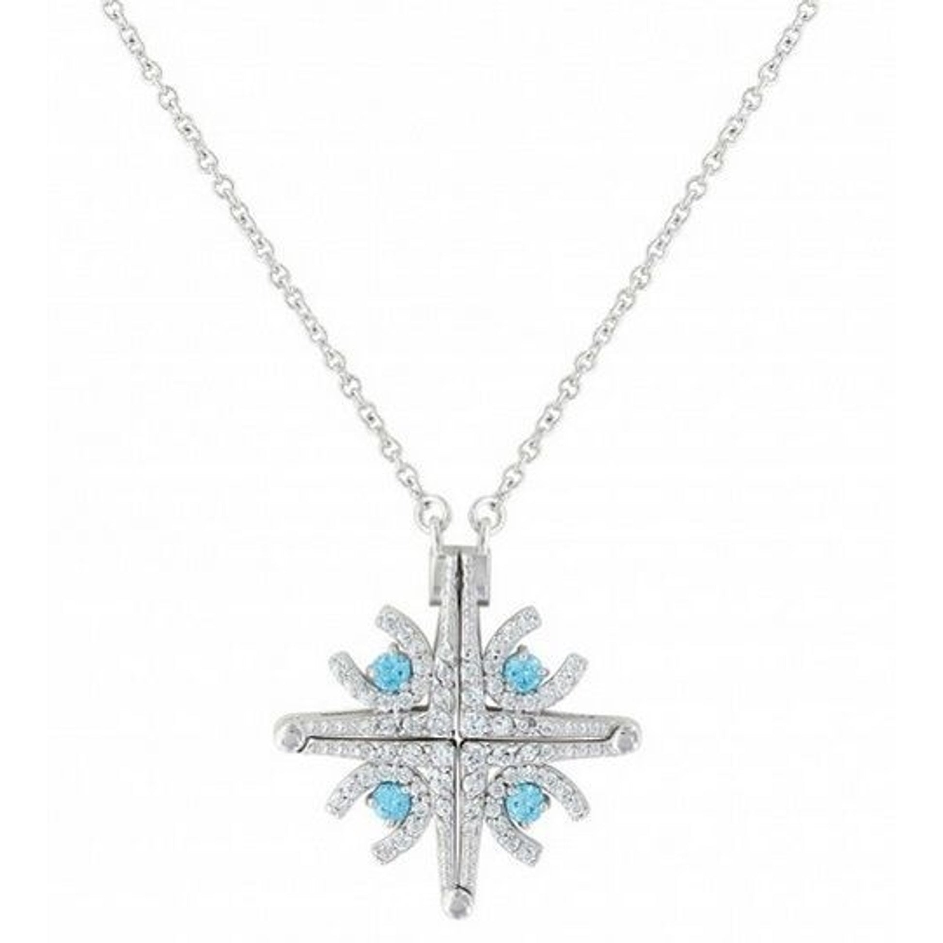 Convertible Snowflake Horseshoe Necklace