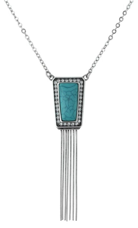 Rock 47 Retro Stadium PendantFringe Necklace