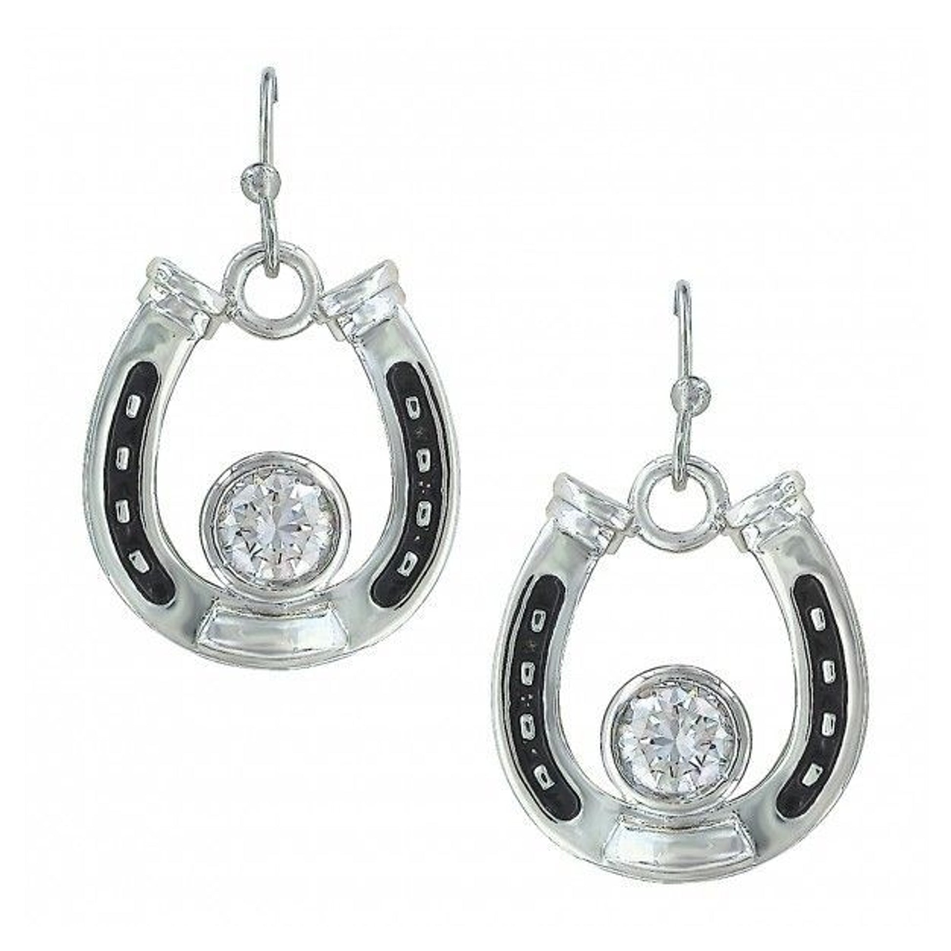 Horseshoe Cubic Zirconia Treasure Earrings