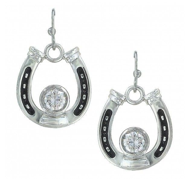 Horseshoe Cubic Zirconia Treasure Earrings