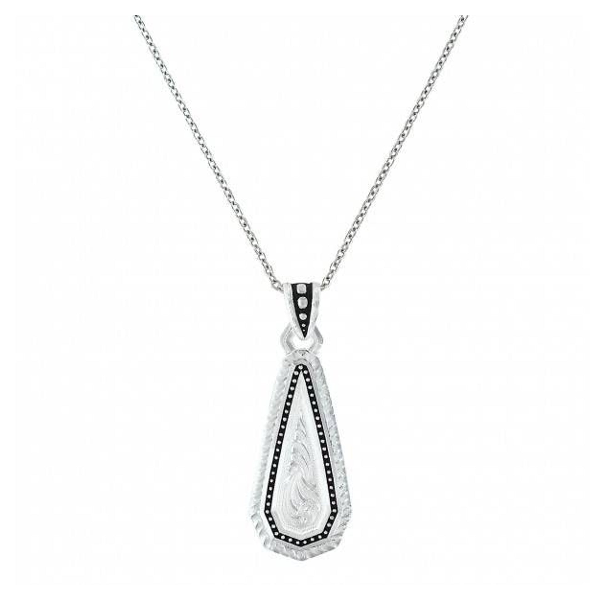Montana A Fine Stitched Filigree Drop Necklace