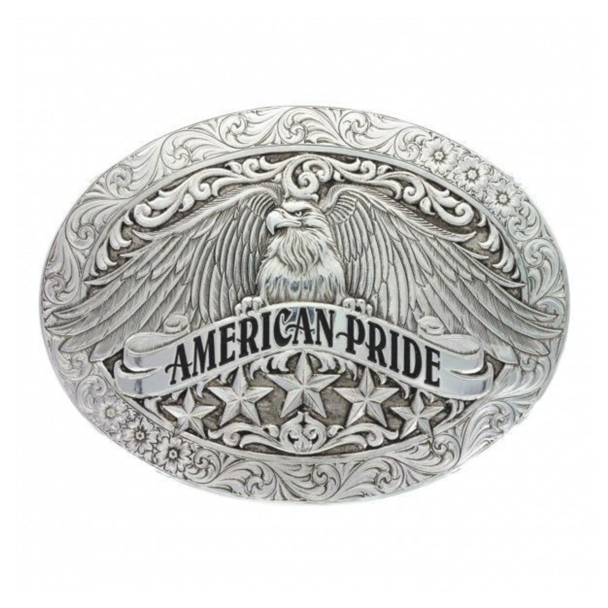 Montana Silversmiths American Pride Buckle Brn/Red