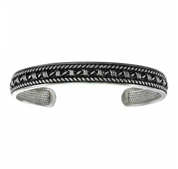 Montana Antiq Thin Barb Wire/Twist Cuff Bracelet