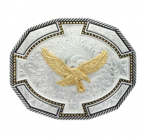 Montana Braid Edge Dodecagon Soaring Eagle Buckle