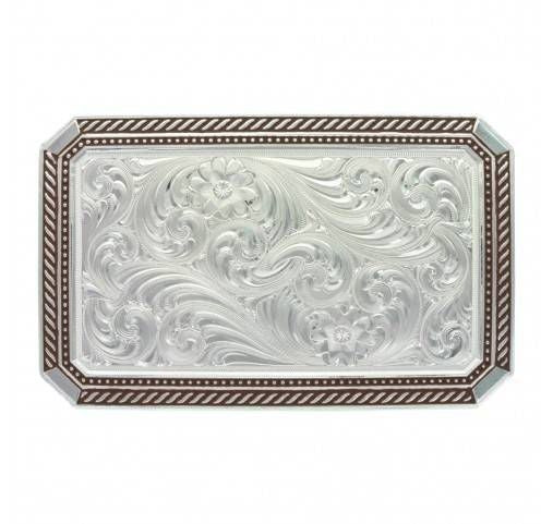 Montana Braided Edge Rectangle Pinpoint Buckle