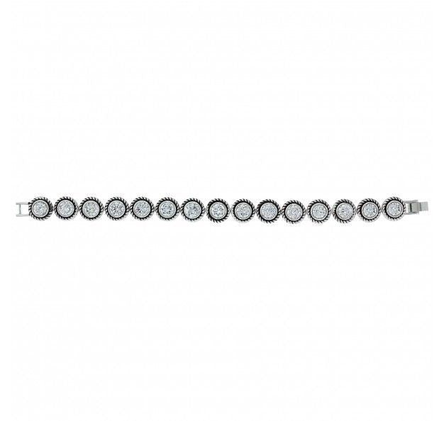 Brilliant Star Light Round CZ Link Bracelet