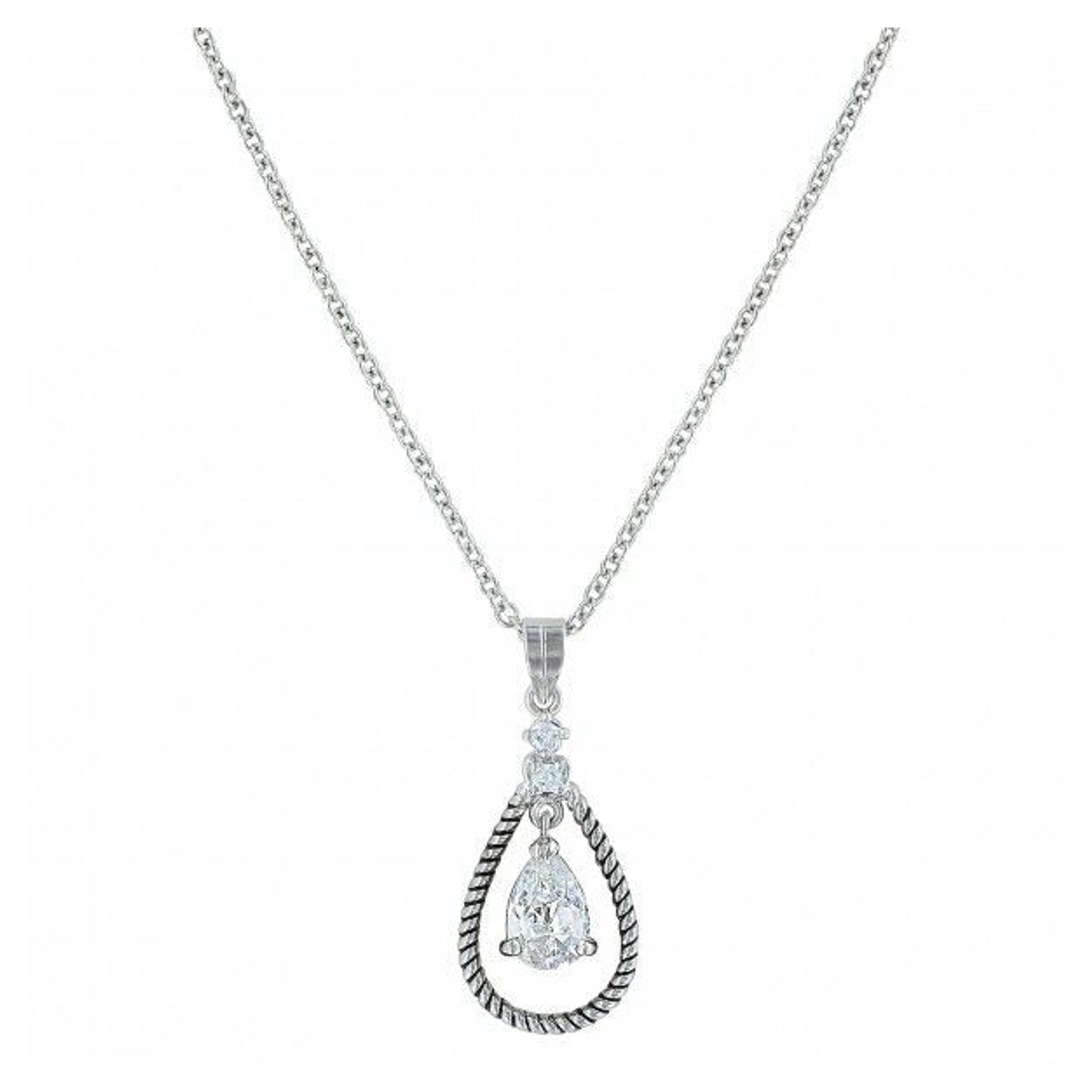 Catch The Rain Cubic Zirconia Roped Necklace