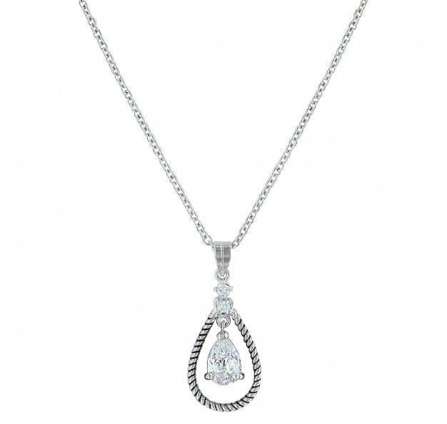 Catch The Rain Cubic Zirconia Roped Necklace