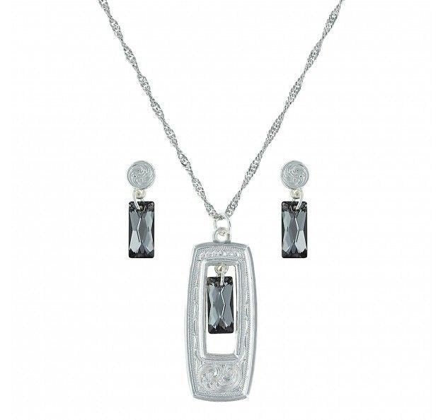 Elegant Swarovski LookingGlass Dangle Jewelry Set