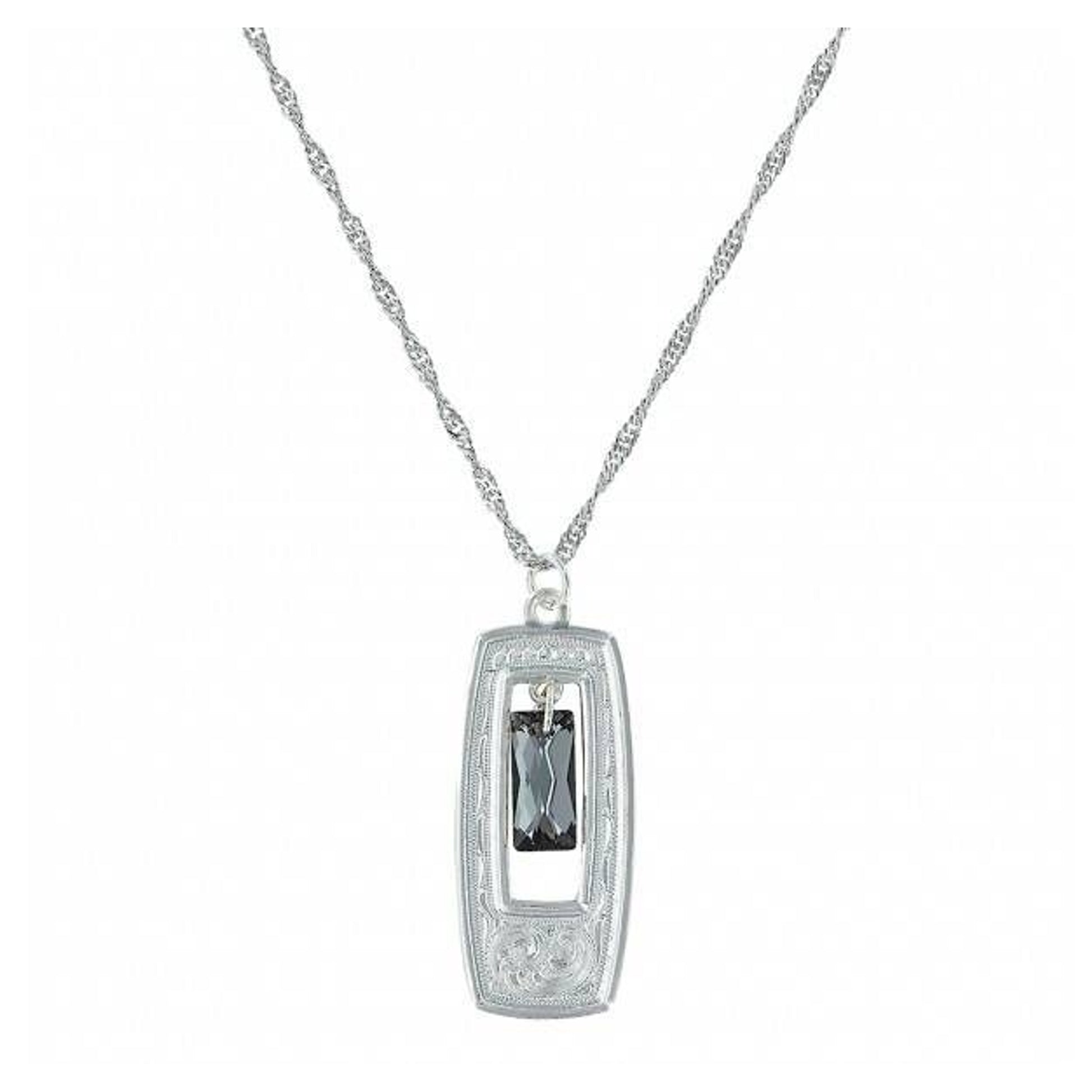 Montana Elegant Swarovski Looking Glass Necklace