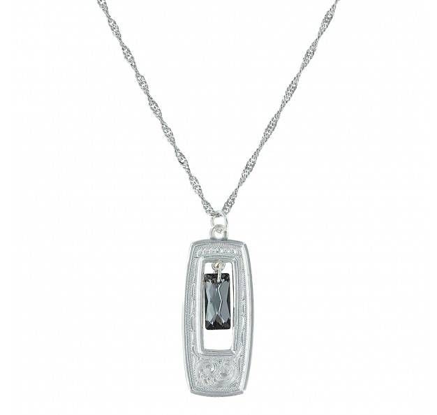Montana Elegant Swarovski Looking Glass Necklace