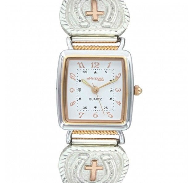 Lucky Faith Cross In Horseshoe Expansion Watch