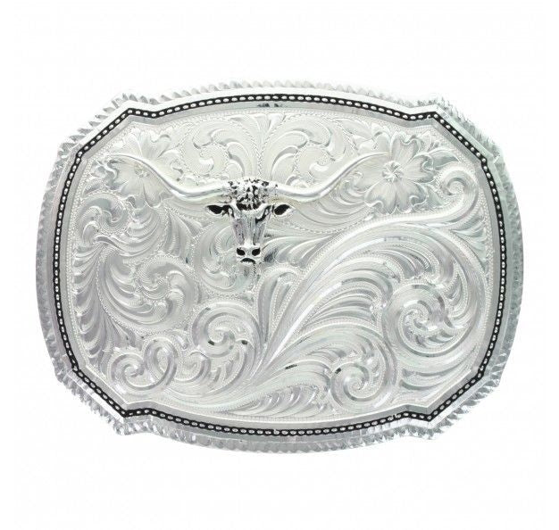 Mexican Stitch Pin Point Longhorn Buckle Br