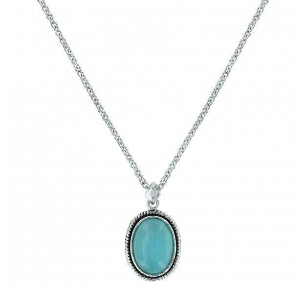 Montana Silversmith Misty Pool Oval Rope Necklace