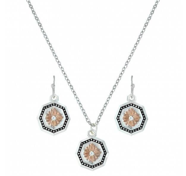 Montana Portrait Of Prairie Daisy Jewelry Set