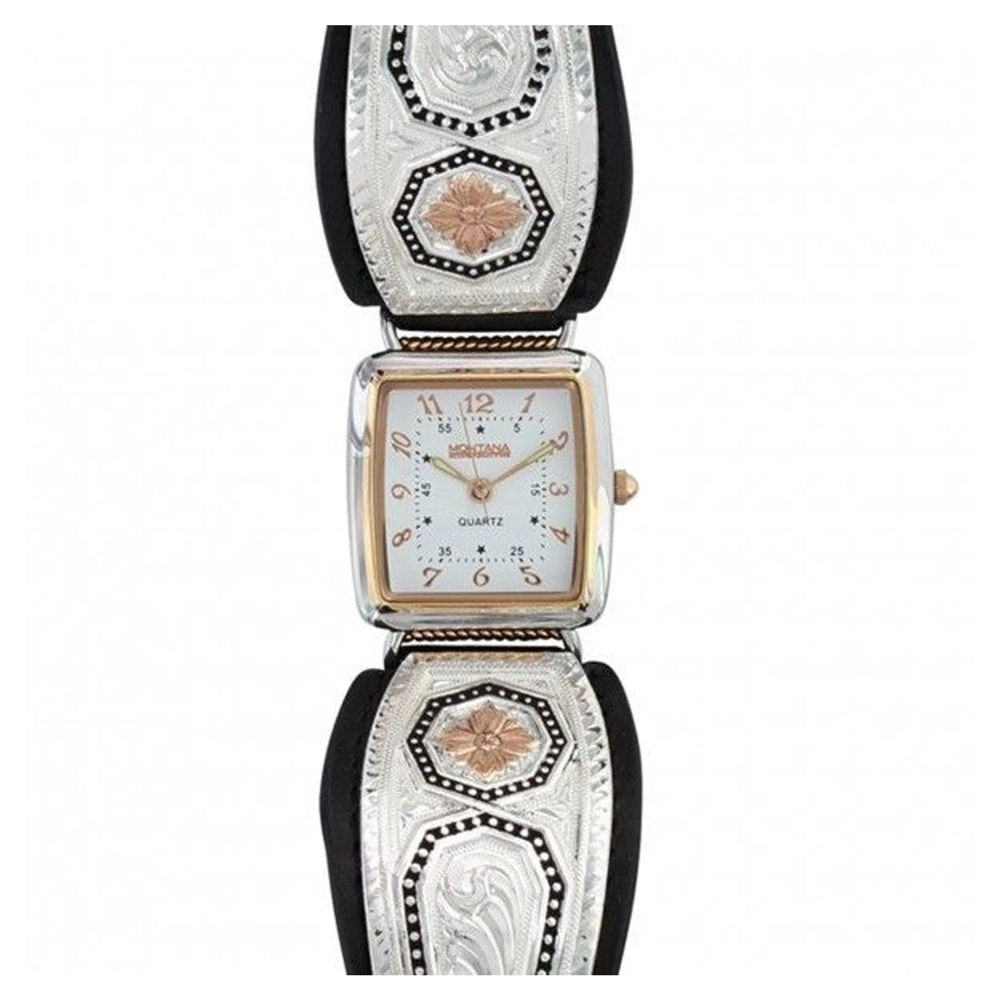 Portrait Of The Prairie Daisy Octag Leather Watch