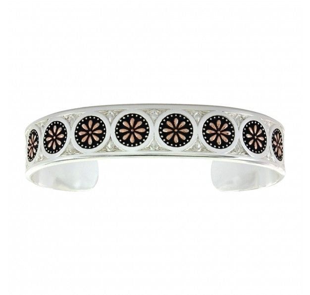 Pinwheel Flower Meadowbrite Cuff Bracelet