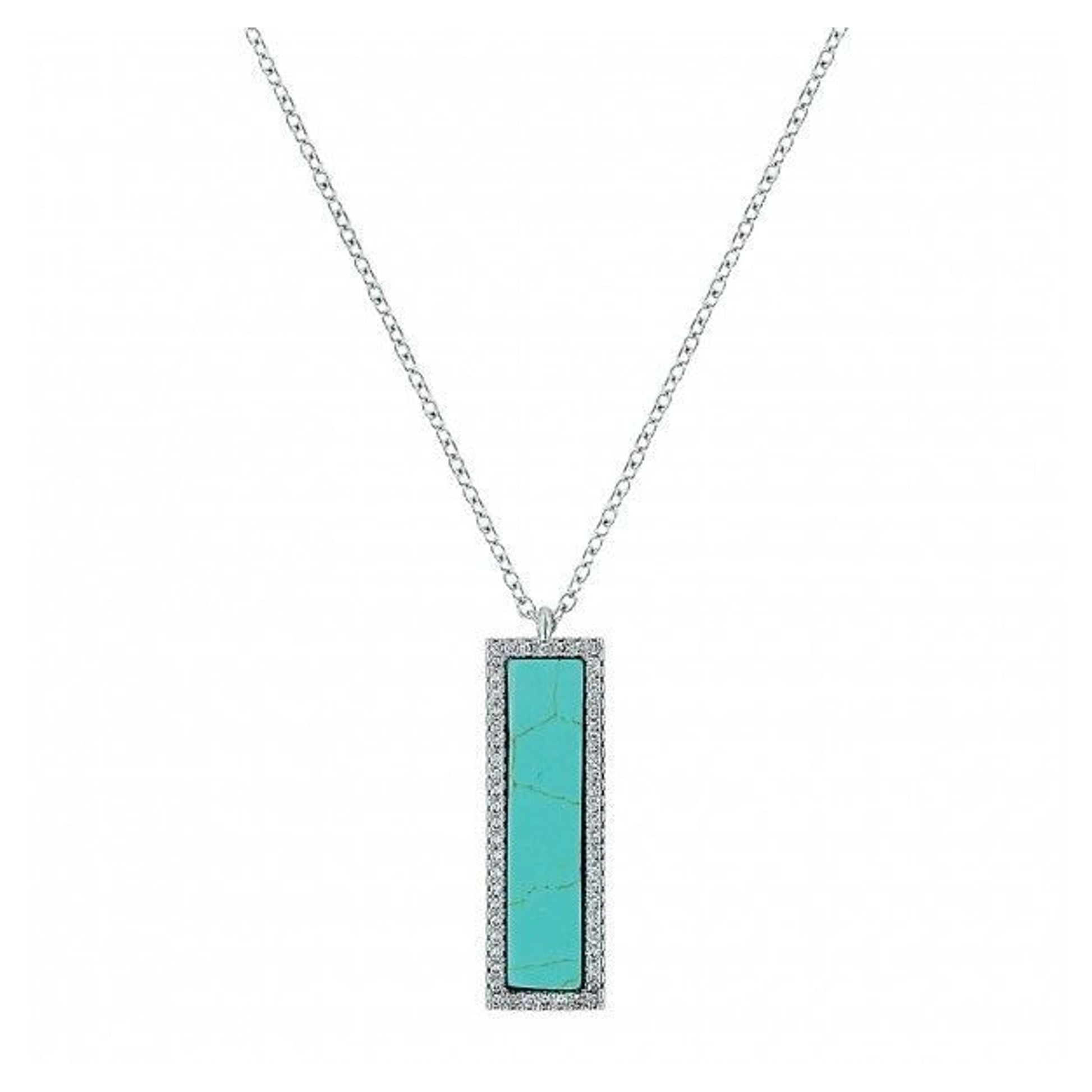 Montana Silversmith Rhinestone Stone Bar Necklace