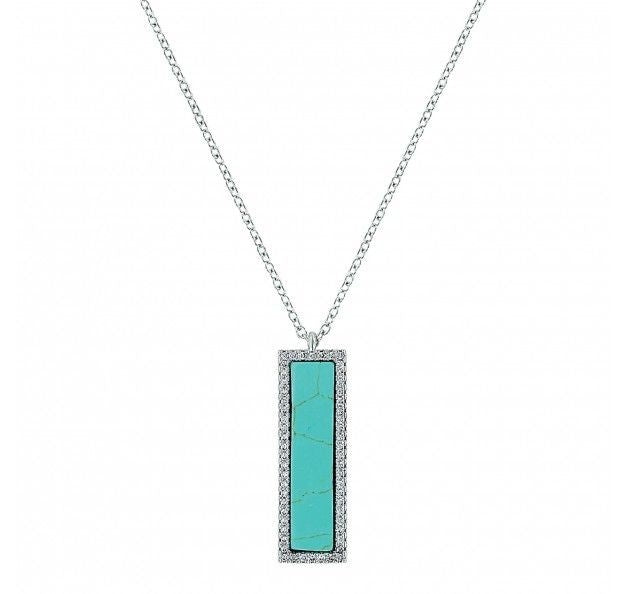 Montana Silversmith Rhinestone Stone Bar Necklace
