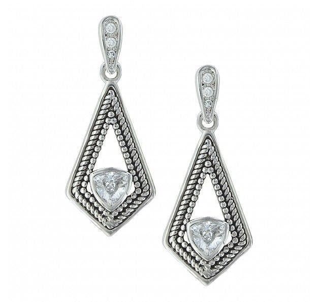 Montana Silver Roped Kite Treasure Dangle Earring