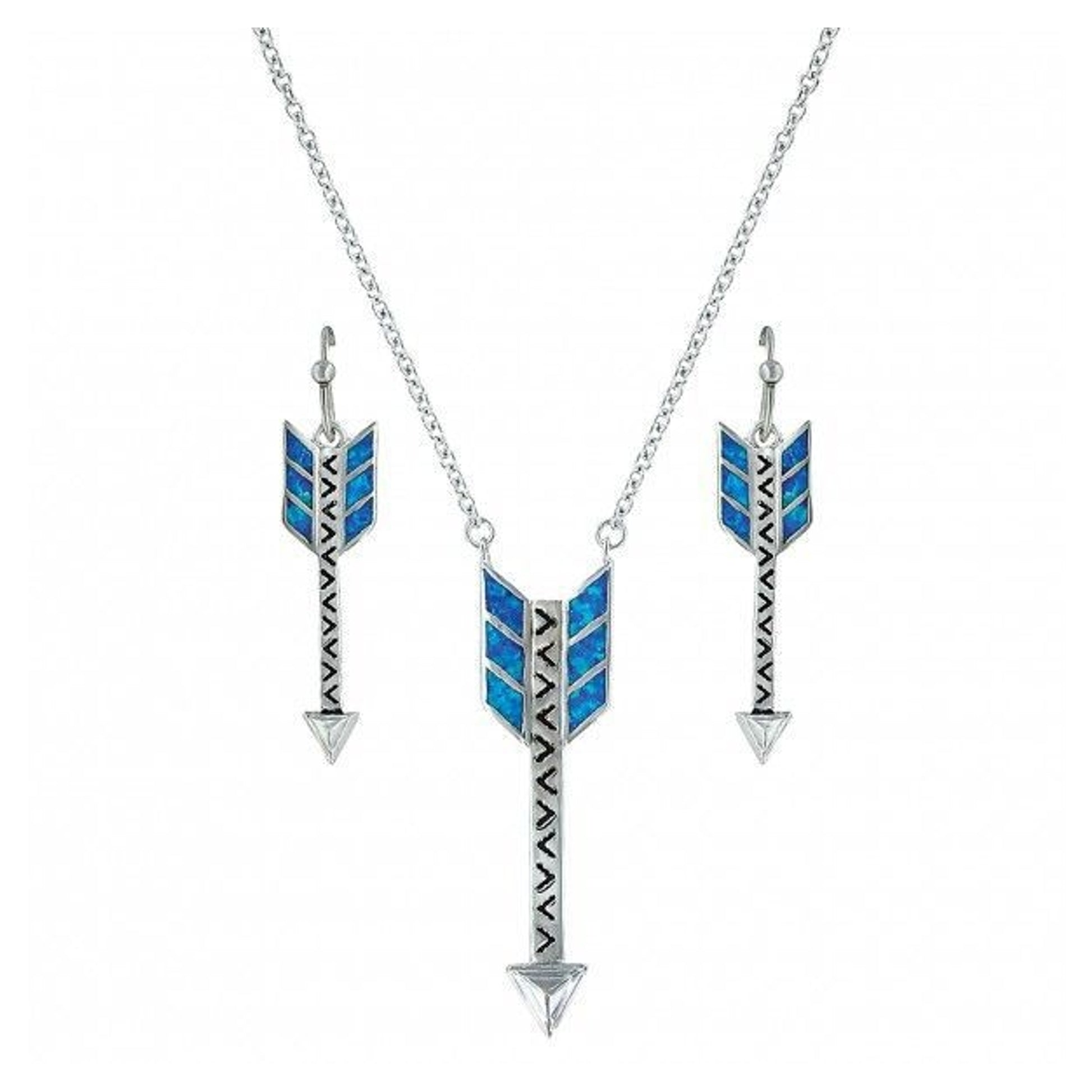 MontanaSilver Sky Fletched Opal Arrow Jewelry Set