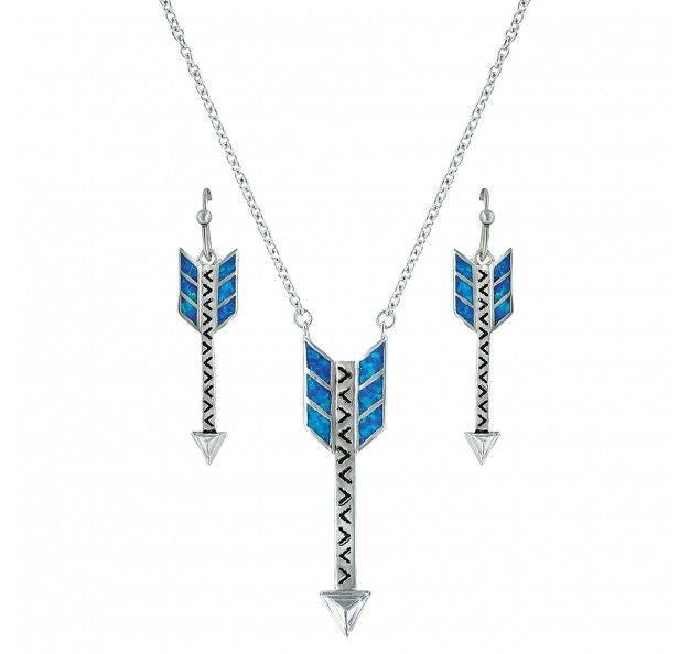 MontanaSilver Sky Fletched Opal Arrow Jewelry Set