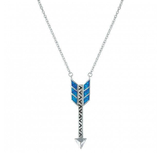 Montana Silver Sky Fletched Opal Arrow Necklace