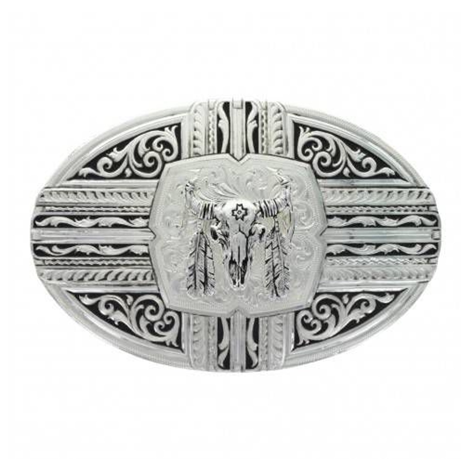 Montana Southwest Navajo Buffalo Skull Buckle