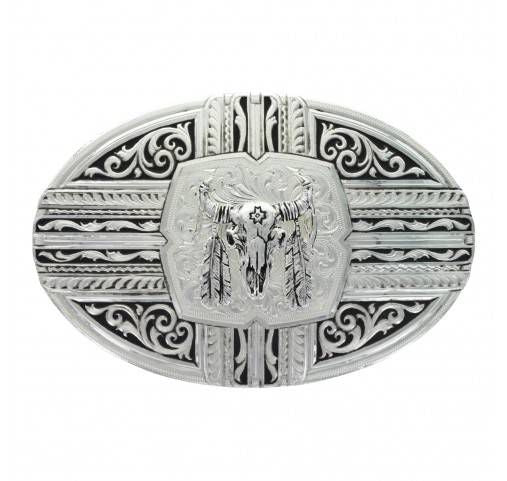 Montana Southwest Navajo Buffalo Skull Buckle