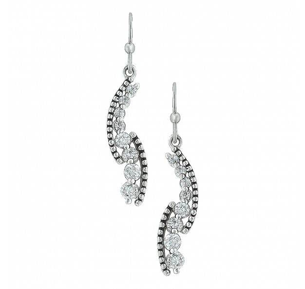 Montana Sparkle Cubic Zirconia Pathway Earrings