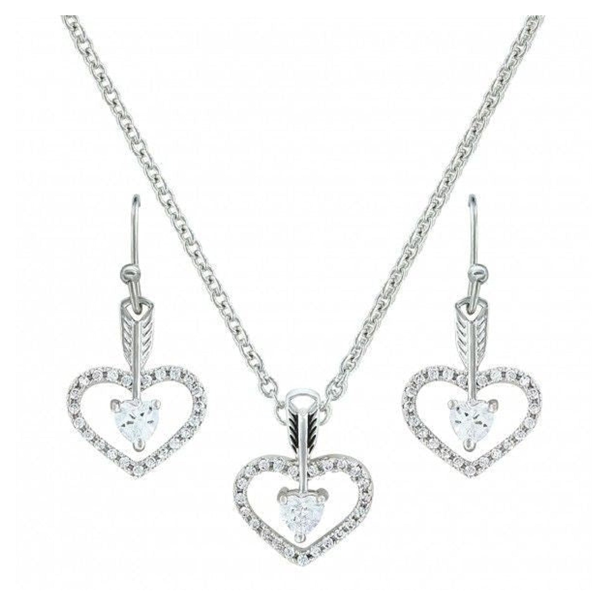 Straight To The Heart Arrow Cubic Zirconia Set
