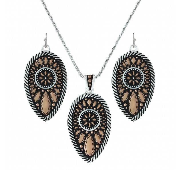 Montana Sunset Prairie Teardrop Jewels Jewelry Set