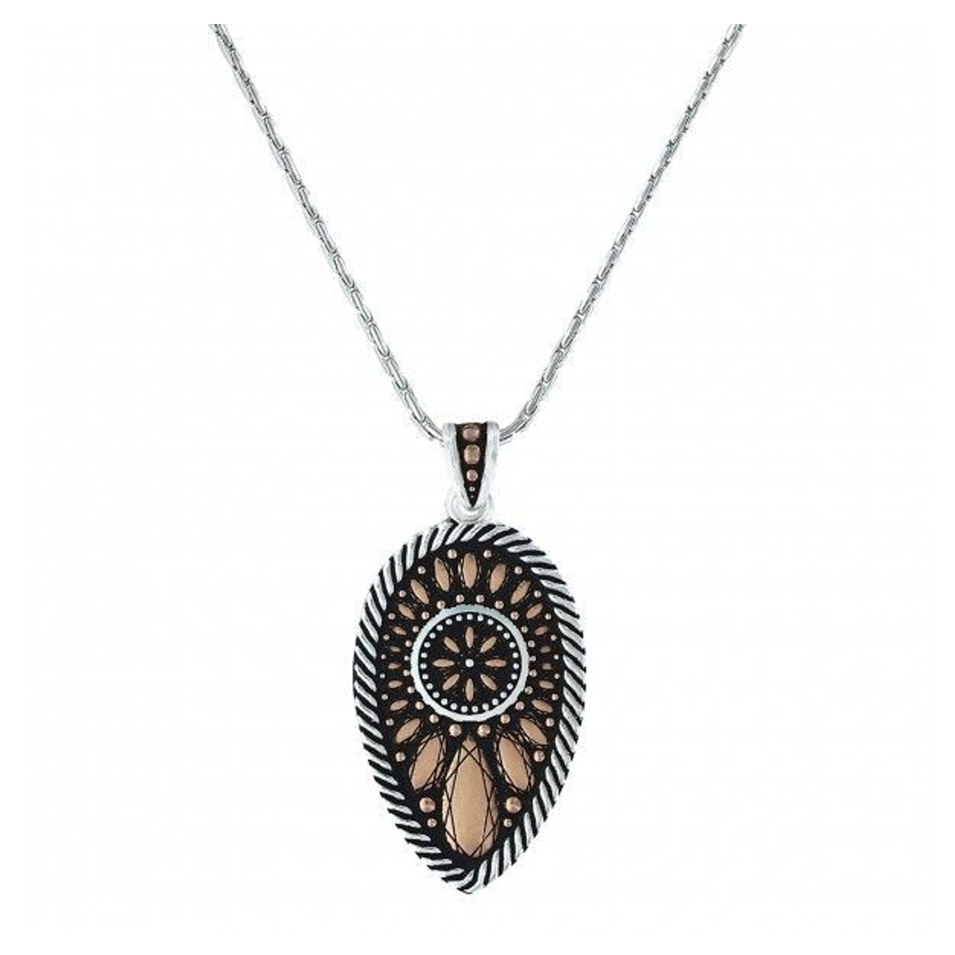 Sunset Prairie Teardrop Jewels Pinpoint Necklace