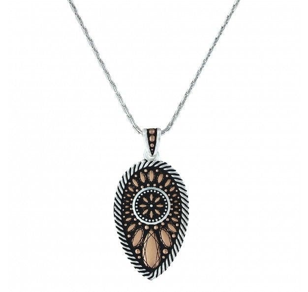 Sunset Prairie Teardrop Jewels Pinpoint Necklace