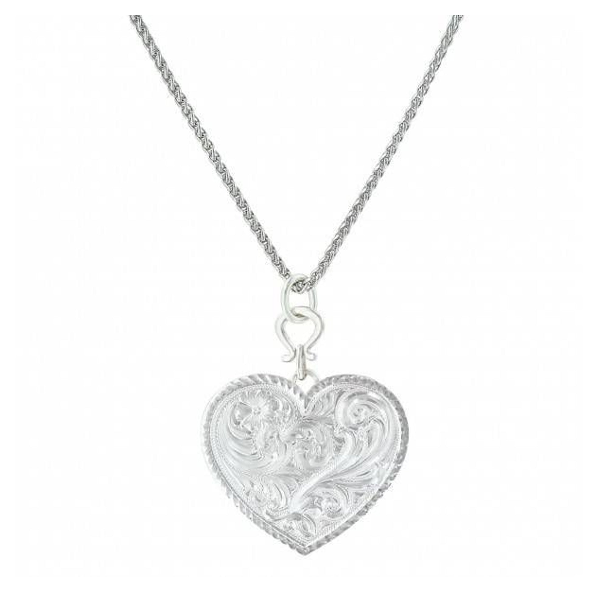 Montana True Western Stitch Heart Necklace