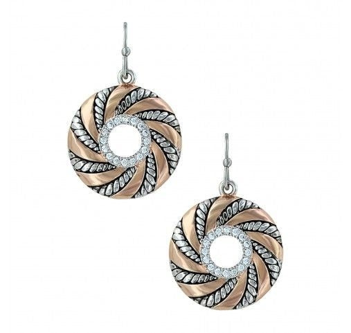 Montana Twisted Wreath Of Burnish Ribbon Earrings