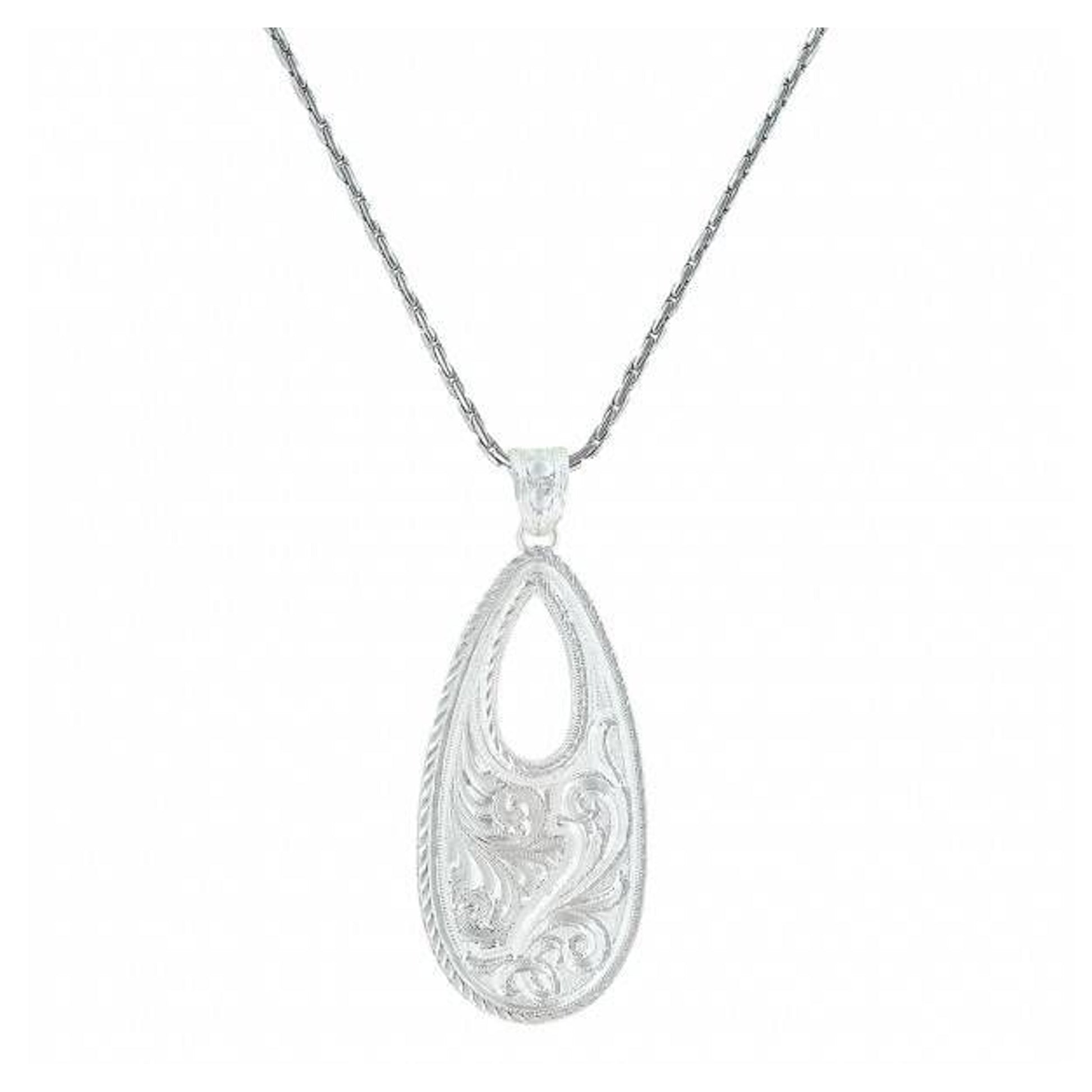 Montana Winter Forever Basket Stitch Drop Necklace