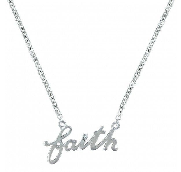 Montana Written Faith Cubic Zirconia Necklace