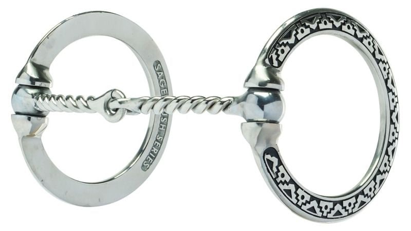 Engraving Sweet Iron Twisted Snaffle Bit 5M 2.75R