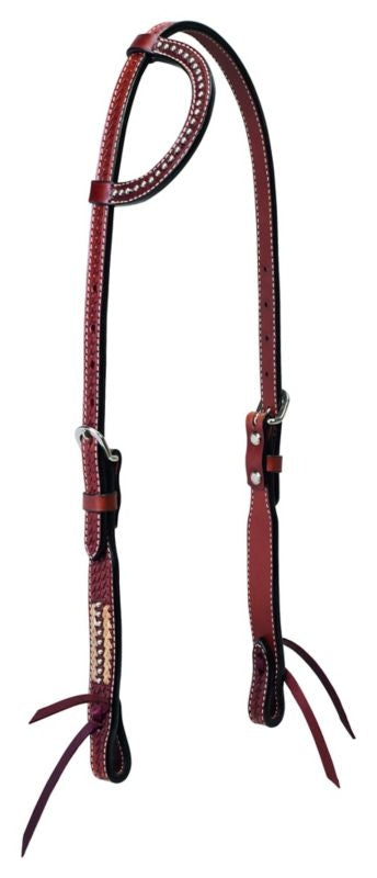 Rawhide Accents Sliding Ear Headstall 5/8 Brn