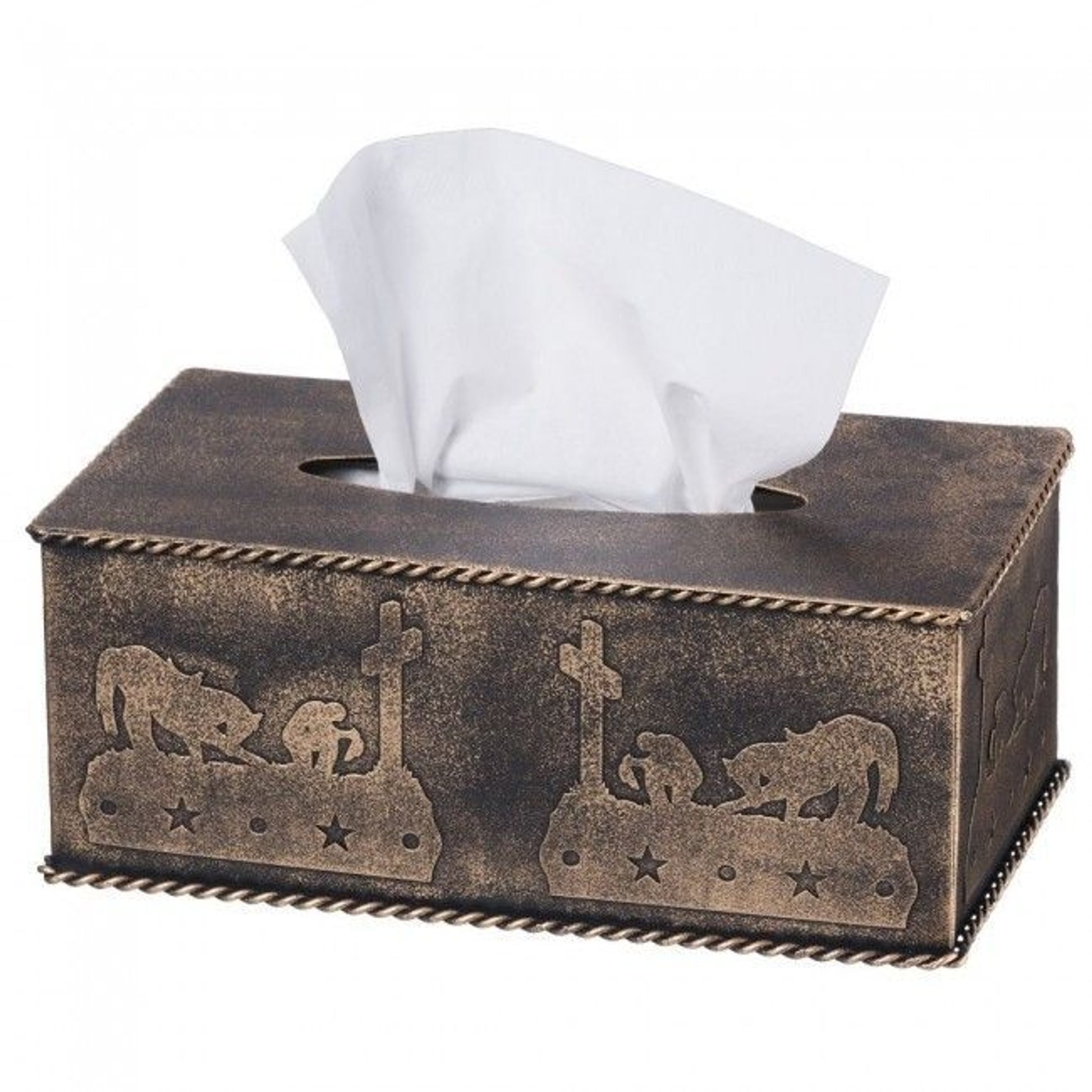 Tough1 Tissue Box Cover Cowboy Prayer