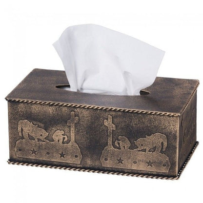 Tough1 Tissue Box Cover Cowboy Prayer