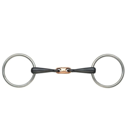 Shires Copper Lozenge Sweet Iron Snaffle Bit