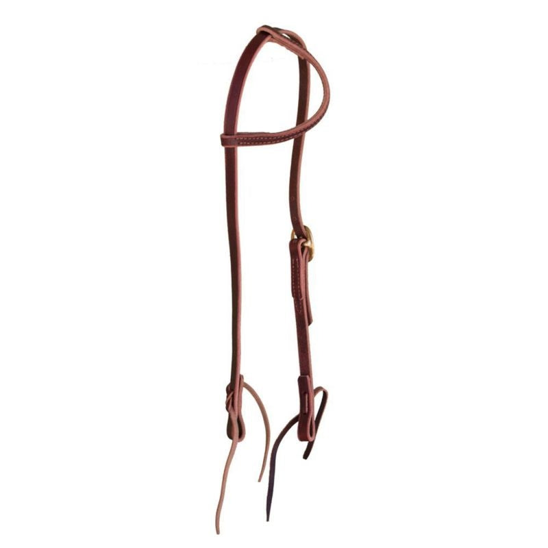 One Ear Leather Headstall Latigo