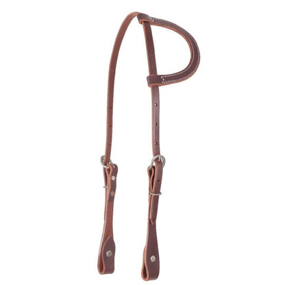 Value Series Slip Ear Plain Headstall 5/8 Brn